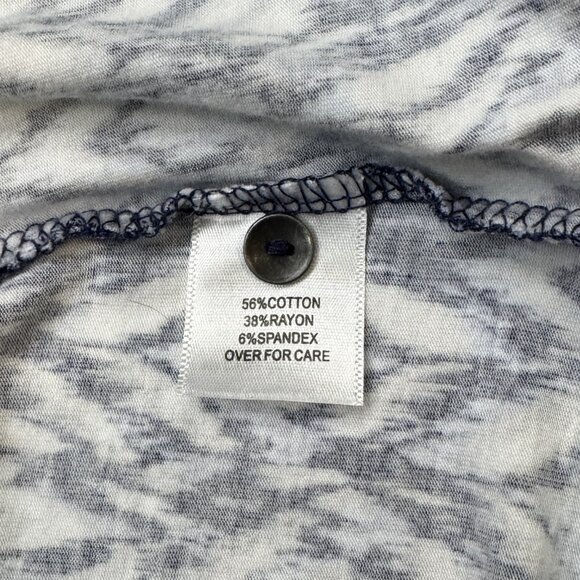 Relativity Womens Multicolor Geometric Tunic Blouse 3/4 Sleeve Blue Plus Size 1X - Picture 9 of 14